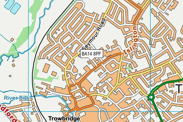 BA14 8PF map - OS VectorMap District (Ordnance Survey)