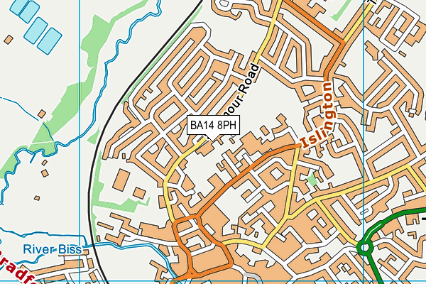 BA14 8PH map - OS VectorMap District (Ordnance Survey)