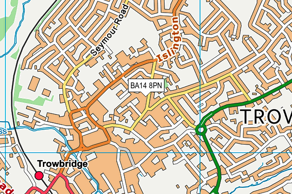 BA14 8PN map - OS VectorMap District (Ordnance Survey)