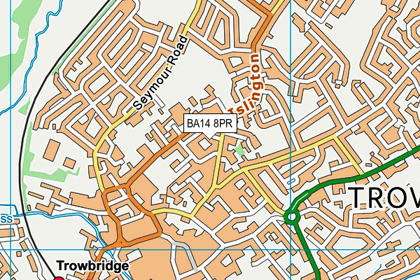 BA14 8PR map - OS VectorMap District (Ordnance Survey)