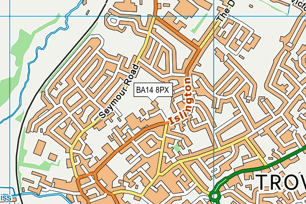 BA14 8PX map - OS VectorMap District (Ordnance Survey)