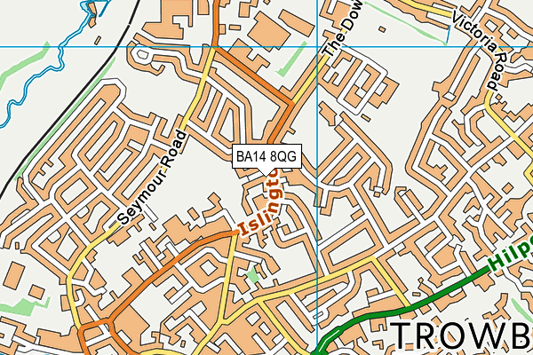 BA14 8QG map - OS VectorMap District (Ordnance Survey)