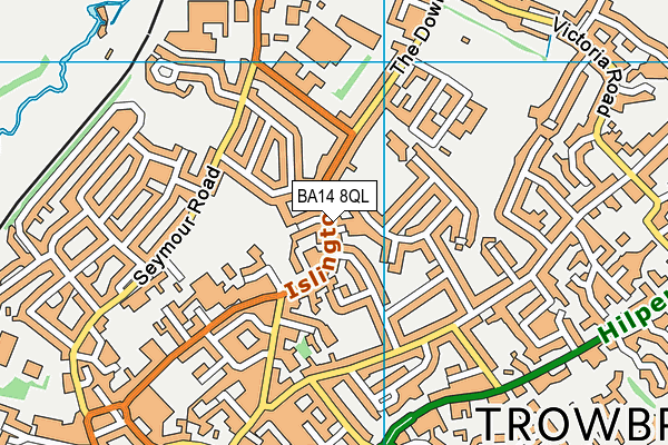 BA14 8QL map - OS VectorMap District (Ordnance Survey)