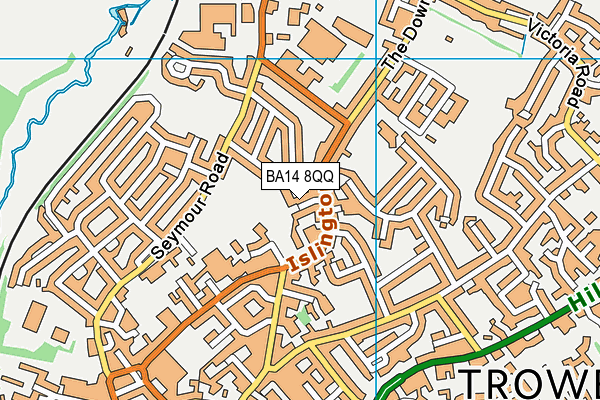 BA14 8QQ map - OS VectorMap District (Ordnance Survey)