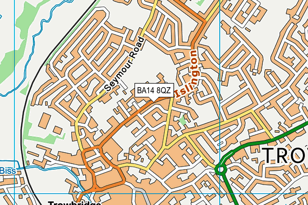BA14 8QZ map - OS VectorMap District (Ordnance Survey)