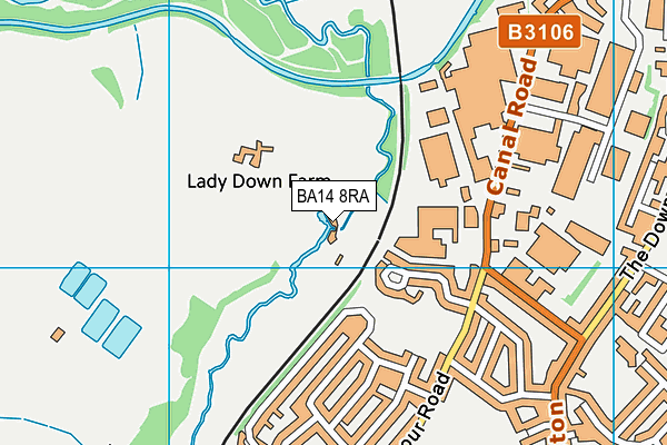 BA14 8RA map - OS VectorMap District (Ordnance Survey)