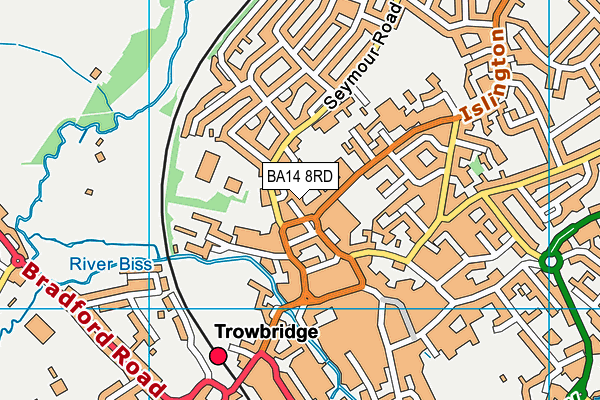 BA14 8RD map - OS VectorMap District (Ordnance Survey)