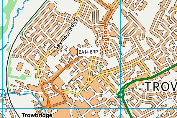 BA14 8RP map - OS VectorMap District (Ordnance Survey)