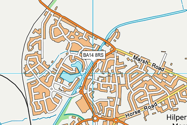 BA14 8RS map - OS VectorMap District (Ordnance Survey)