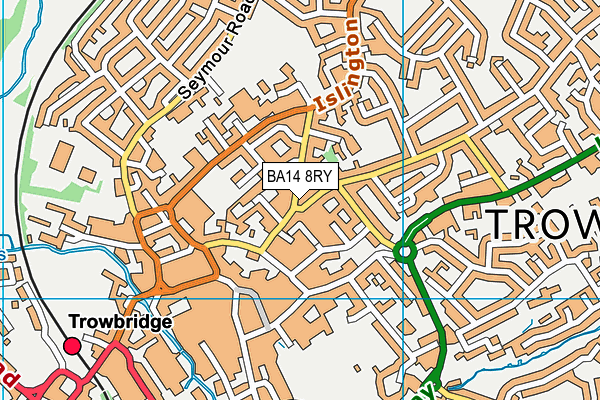 BA14 8RY map - OS VectorMap District (Ordnance Survey)