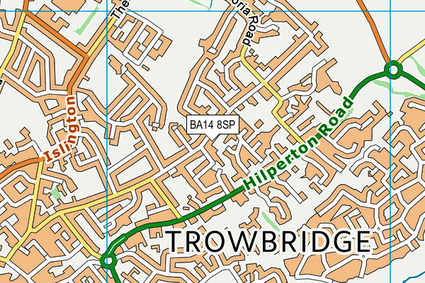 BA14 8SP map - OS VectorMap District (Ordnance Survey)