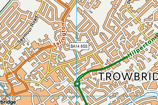 BA14 8SS map - OS VectorMap District (Ordnance Survey)