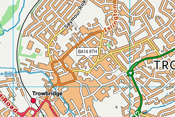 BA14 8TH map - OS VectorMap District (Ordnance Survey)