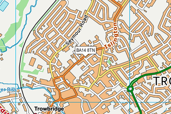 BA14 8TN map - OS VectorMap District (Ordnance Survey)