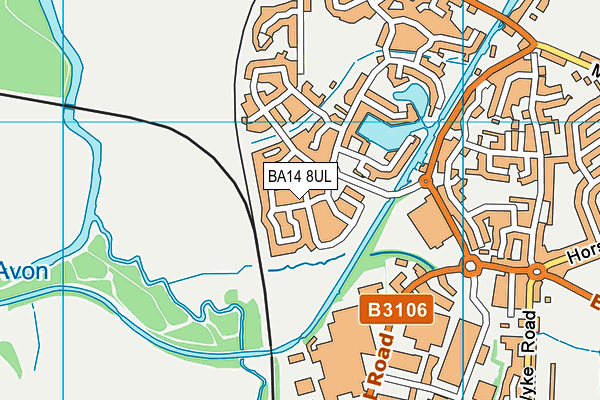 BA14 8UL map - OS VectorMap District (Ordnance Survey)