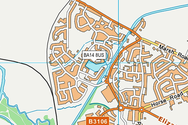 BA14 8US map - OS VectorMap District (Ordnance Survey)