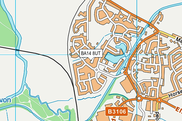 BA14 8UT map - OS VectorMap District (Ordnance Survey)