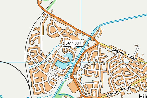BA14 8UY map - OS VectorMap District (Ordnance Survey)