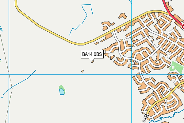 BA14 9BS map - OS VectorMap District (Ordnance Survey)