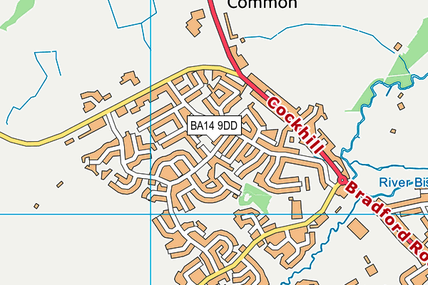 BA14 9DD map - OS VectorMap District (Ordnance Survey)