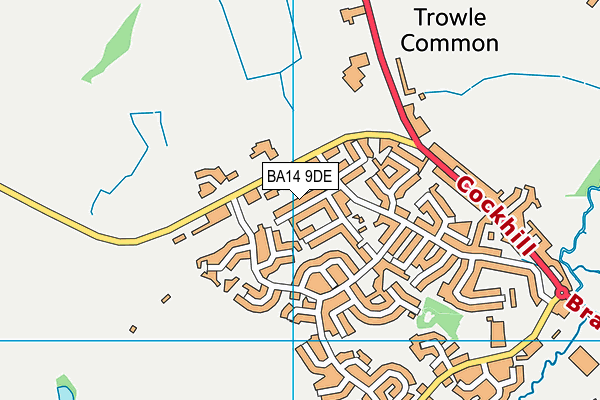 BA14 9DE map - OS VectorMap District (Ordnance Survey)