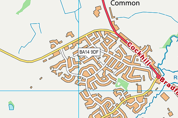 BA14 9DF map - OS VectorMap District (Ordnance Survey)