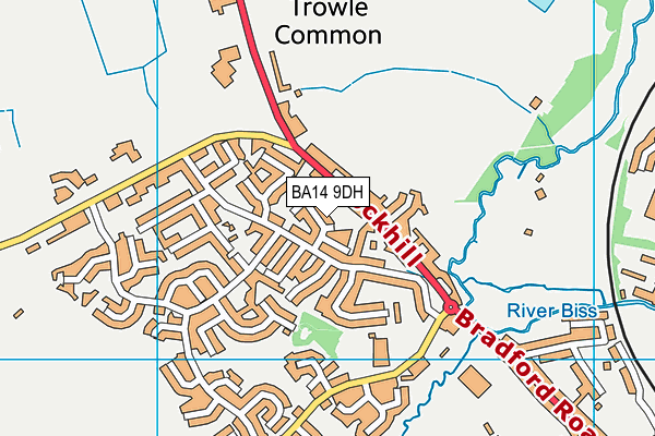 BA14 9DH map - OS VectorMap District (Ordnance Survey)