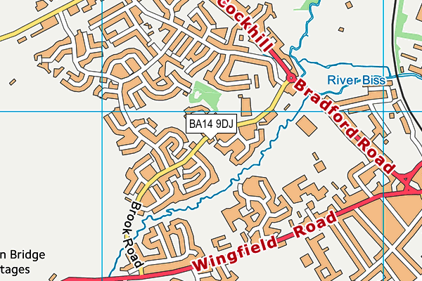 BA14 9DJ map - OS VectorMap District (Ordnance Survey)