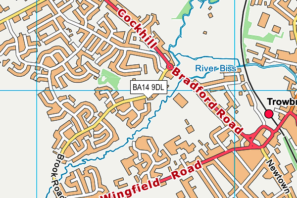 BA14 9DL map - OS VectorMap District (Ordnance Survey)