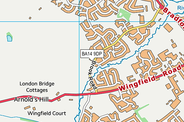 BA14 9DP map - OS VectorMap District (Ordnance Survey)