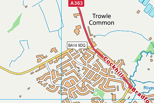 BA14 9DQ map - OS VectorMap District (Ordnance Survey)