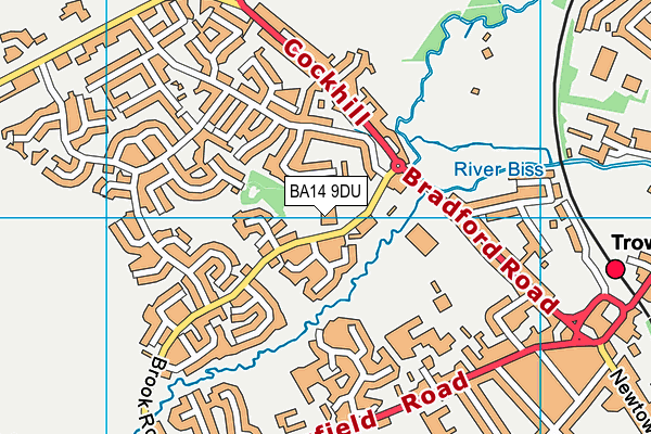BA14 9DU map - OS VectorMap District (Ordnance Survey)