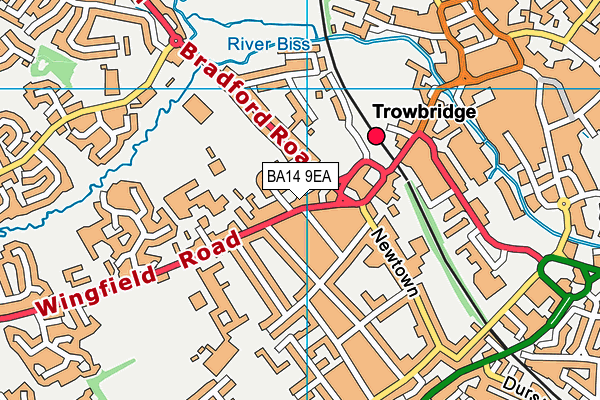 St John's Catholic Primary School, Trowbridge map (BA14 9EA) - OS VectorMap District (Ordnance Survey)