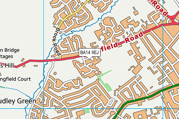 BA14 9EJ map - OS VectorMap District (Ordnance Survey)