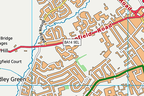 BA14 9EL map - OS VectorMap District (Ordnance Survey)