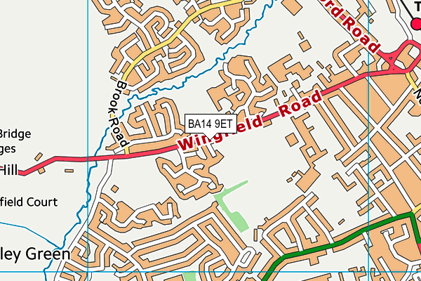 BA14 9ET map - OS VectorMap District (Ordnance Survey)