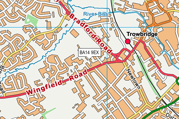 BA14 9EX map - OS VectorMap District (Ordnance Survey)