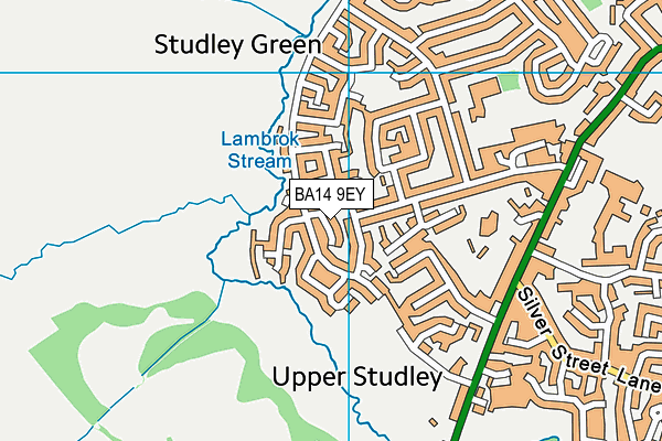 BA14 9EY map - OS VectorMap District (Ordnance Survey)