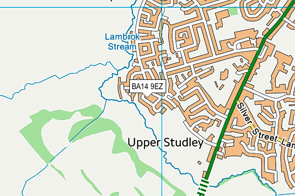 BA14 9EZ map - OS VectorMap District (Ordnance Survey)