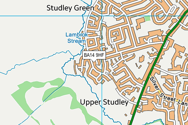 BA14 9HF map - OS VectorMap District (Ordnance Survey)