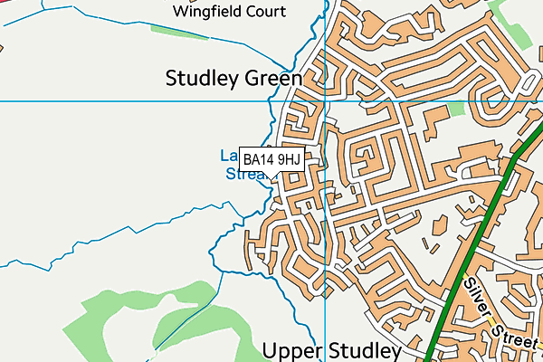 BA14 9HJ map - OS VectorMap District (Ordnance Survey)