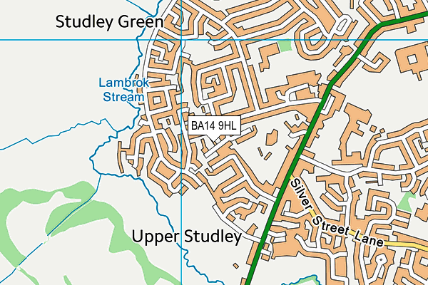 BA14 9HL map - OS VectorMap District (Ordnance Survey)