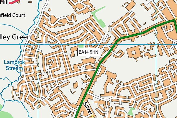 BA14 9HN map - OS VectorMap District (Ordnance Survey)