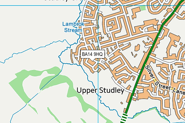 BA14 9HQ map - OS VectorMap District (Ordnance Survey)