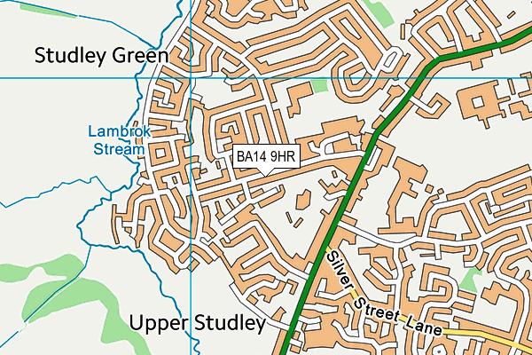 BA14 9HR map - OS VectorMap District (Ordnance Survey)