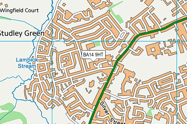 BA14 9HT map - OS VectorMap District (Ordnance Survey)