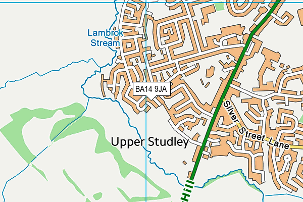 BA14 9JA map - OS VectorMap District (Ordnance Survey)