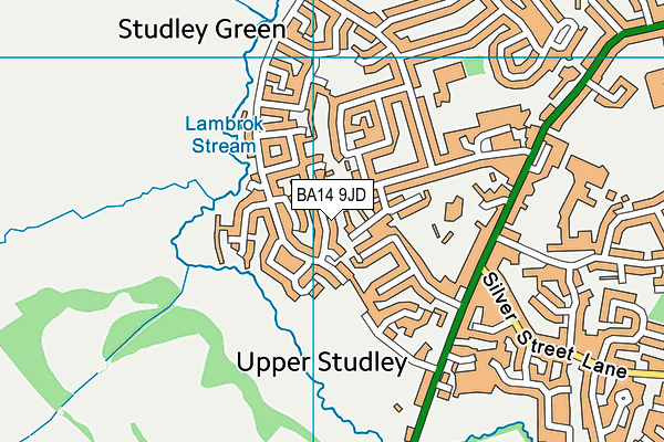 BA14 9JD map - OS VectorMap District (Ordnance Survey)