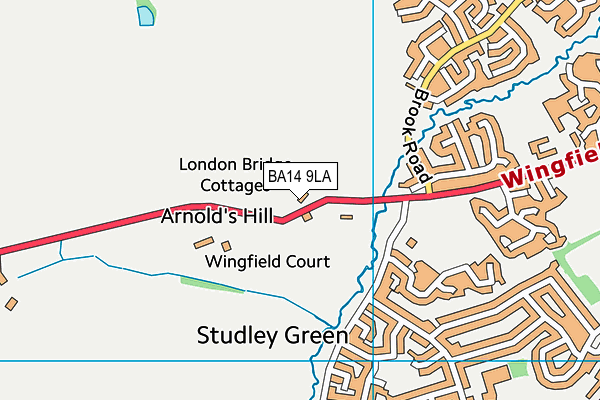 BA14 9LA map - OS VectorMap District (Ordnance Survey)