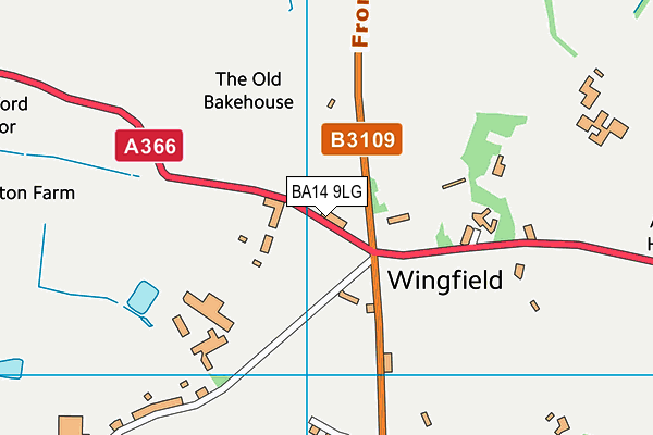 BA14 9LG map - OS VectorMap District (Ordnance Survey)